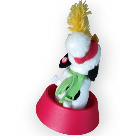 Hallmark Peanuts Christmas Snoopy Woodstock Sledding Musical Plush - Picture 3 of 7